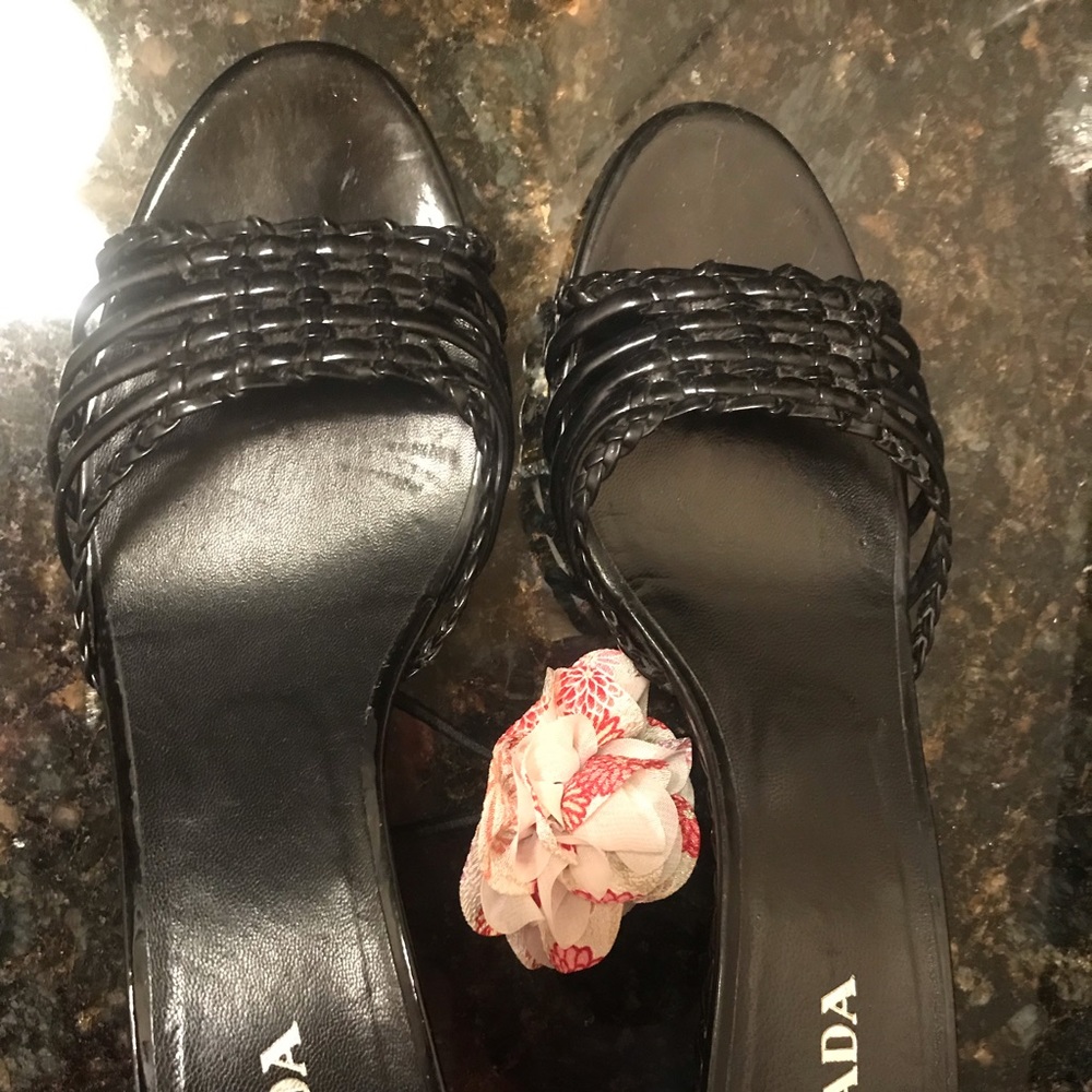 Authentic Prada Black Wedges - Picture 2 of 5